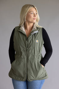 Carhartt Rain Defender Lightweight Insulated Vest for Women in Green 