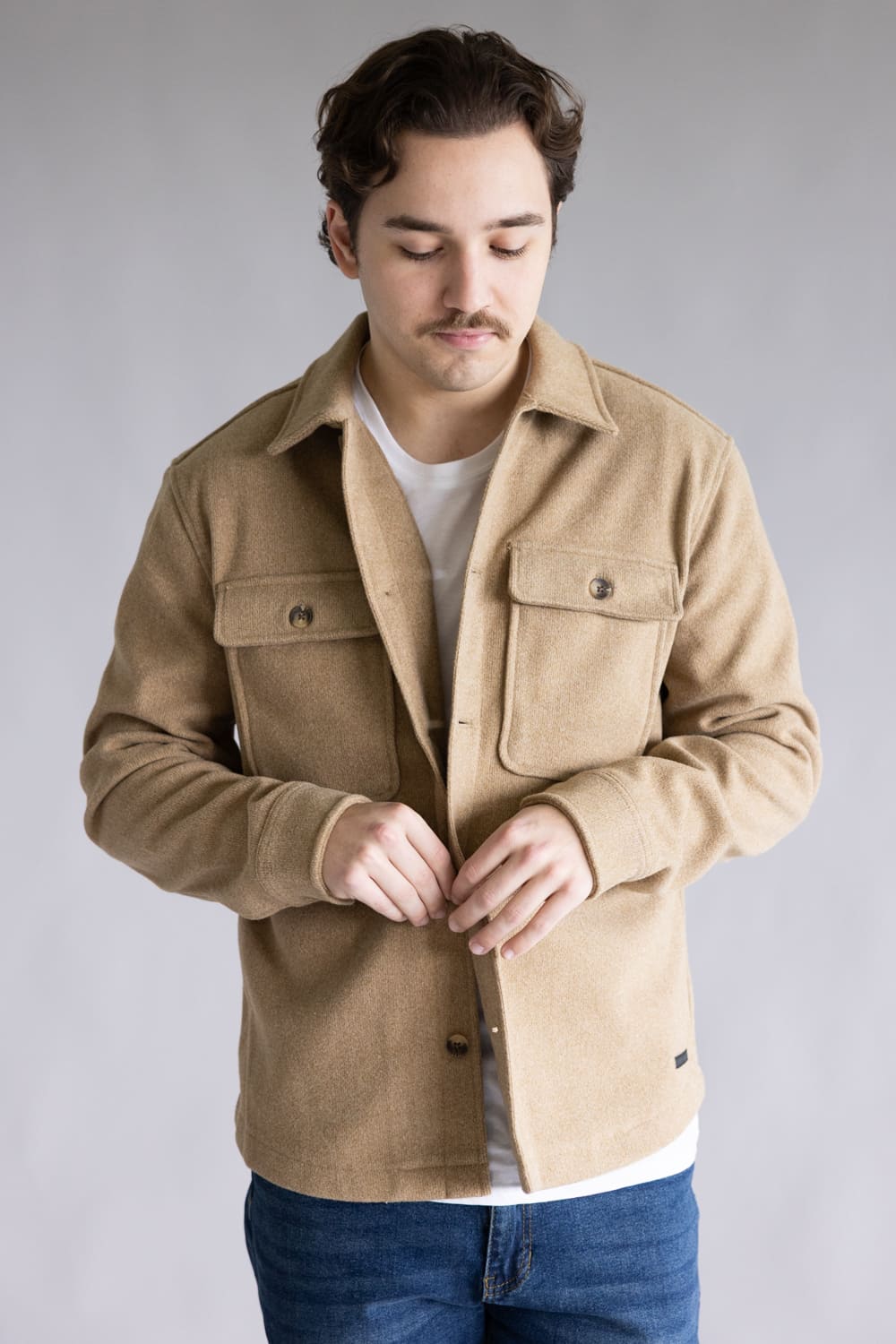 Civil Society Durbin Jacket for Men in Heather Khaki