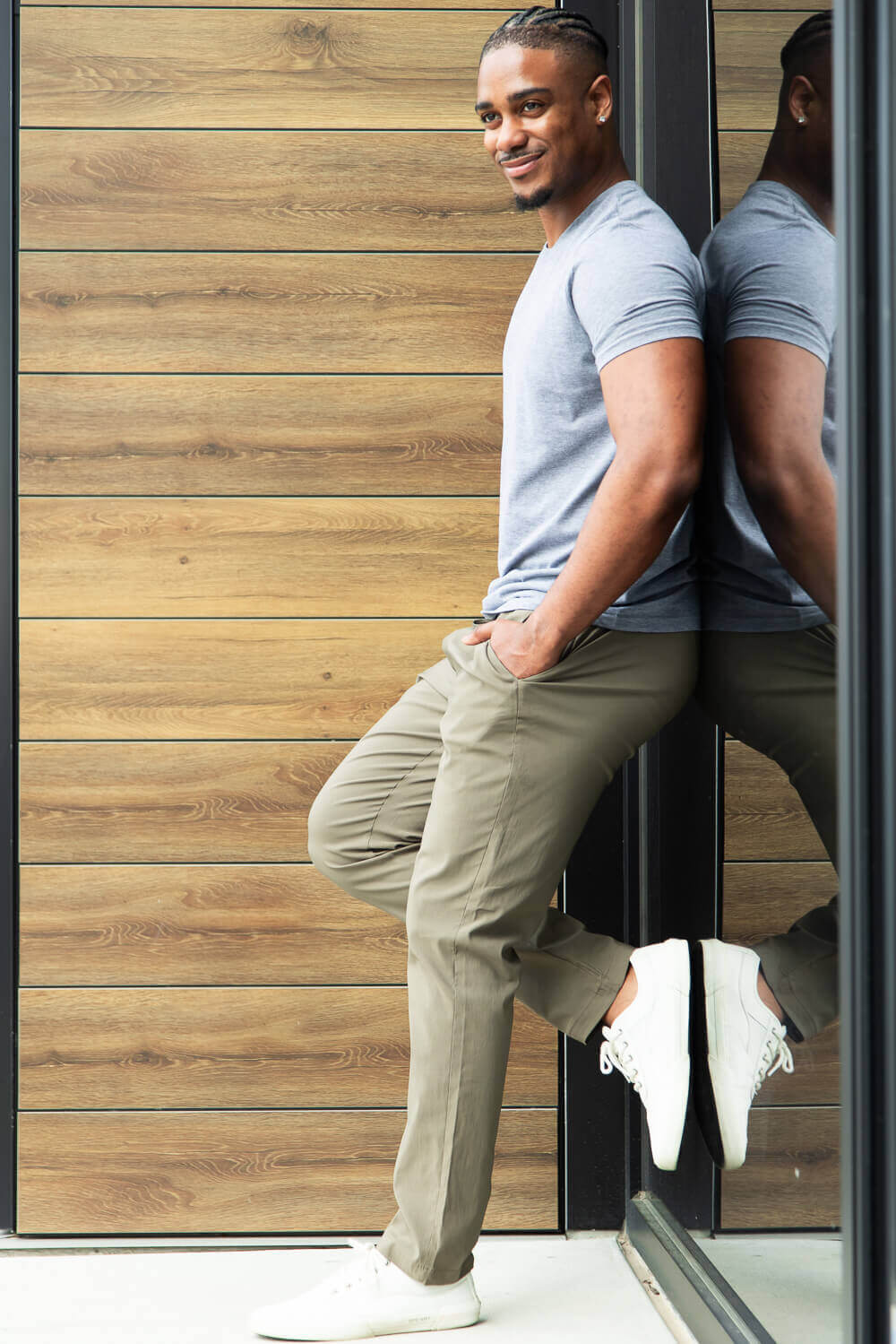 Copper & Oak Elastic File Tech Jogger Pants for Men in