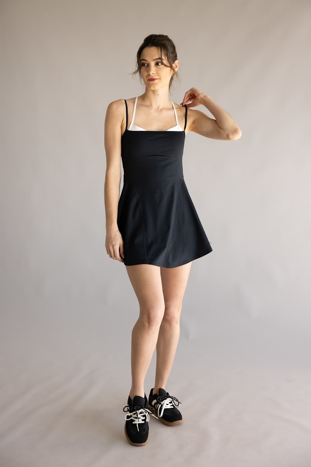 FP Movement Baseline Tennis Dress for Women in Black Combo