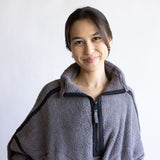 FP Movement Mountain ½ Zip Fleece for Women in Gunmetal Combo