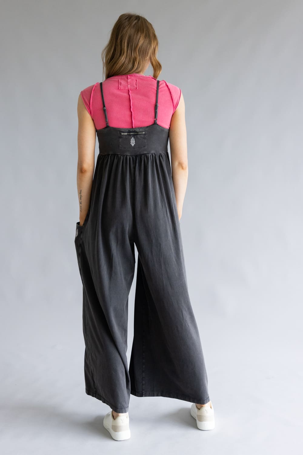 FP Movement Hot Shot Strappy Onesie for Women in Black