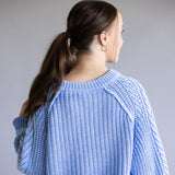Free People Frankie Cable Sweater for Women in Blue