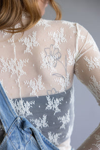 Free People Intimately Lady Lux Sheer Layering Top for Women in Cream