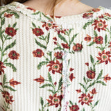 Free People We The Free Pretty Little Thermal for Women in Sand Combo Folk Vine