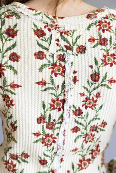 Free People We The Free Pretty Little Thermal for Women in Sand Combo Folk Vine