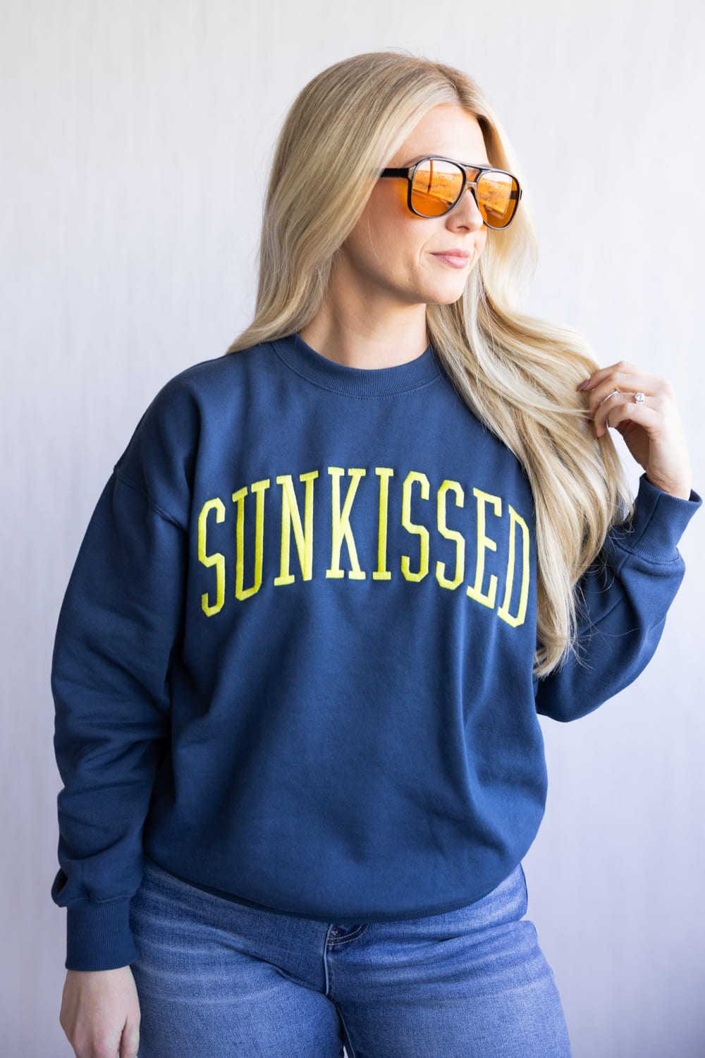 1897 Active Sunkissed Sweatshirt for Women in Indigo Blue