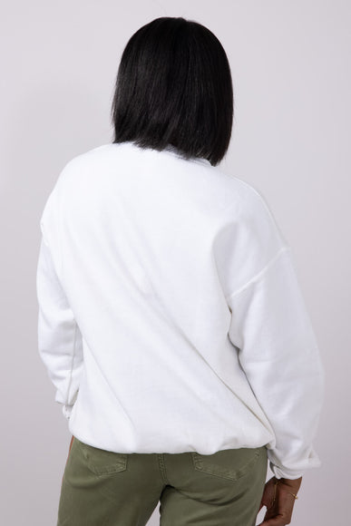 Stars Hollow Embroidered Sweatshirt for Women in Cream