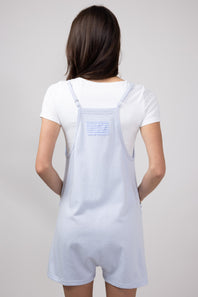 Illa Illa Striped Patch Romper for Women in Light Blue