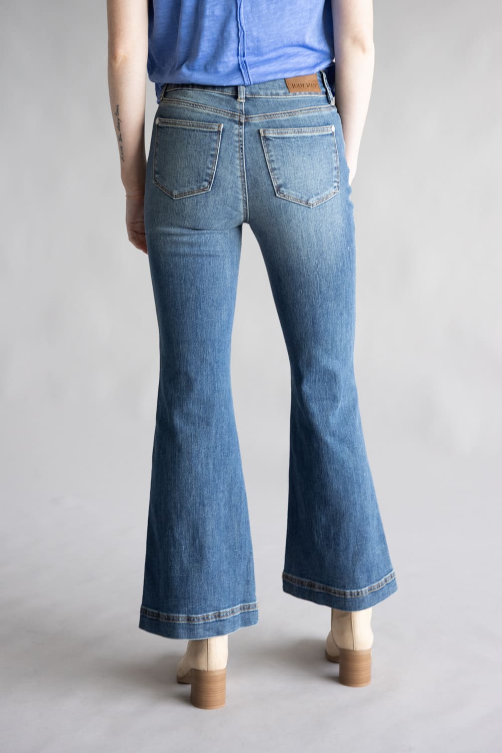Judy Blue High Rise Tummy Control Flare Petite Jeans for Women