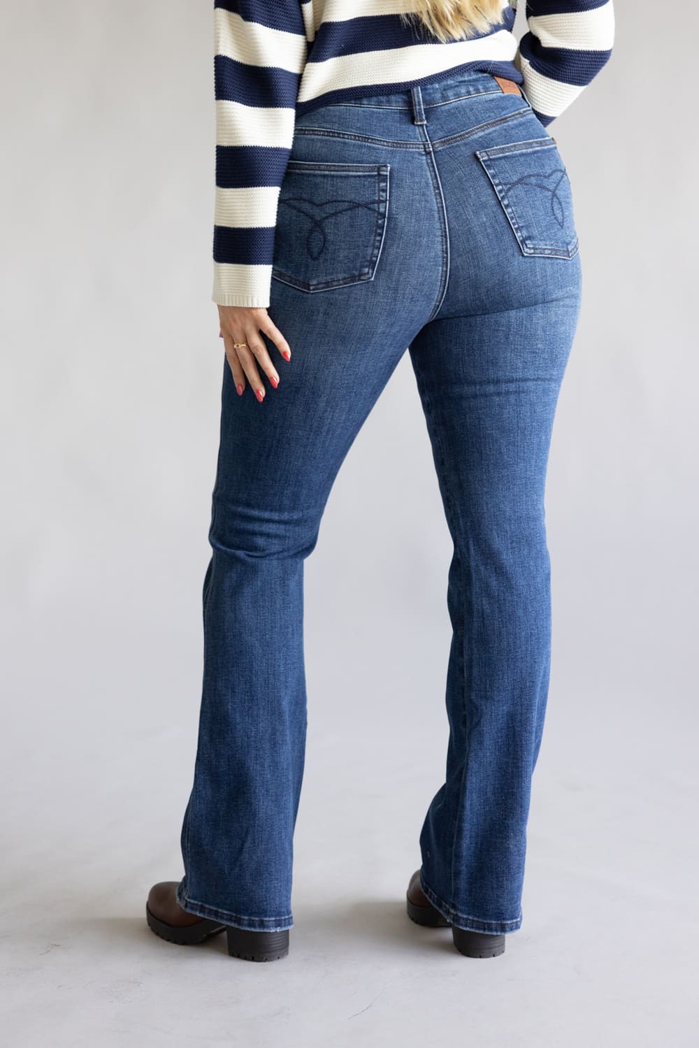 Judy Blue High Rise Tummy Control Bootcut Long Jeans for Women