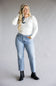 Judy Blue Mid Rise Rigid Magic Straight Petite Jeans for Women