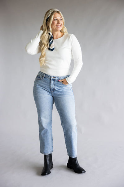 Judy Judy Blue Jeans Meadow Mid Rise Flare Regular & Plus Sizes JB82670