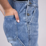 KanCan Youth Cordelia Relaxed Denim Overalls for Girls