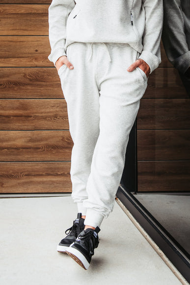 1897 Active Diamond Stretch Joggers for Men in Oatmeal