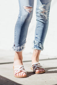 KanCan Distressed Ankle Skinny Jeans for Women