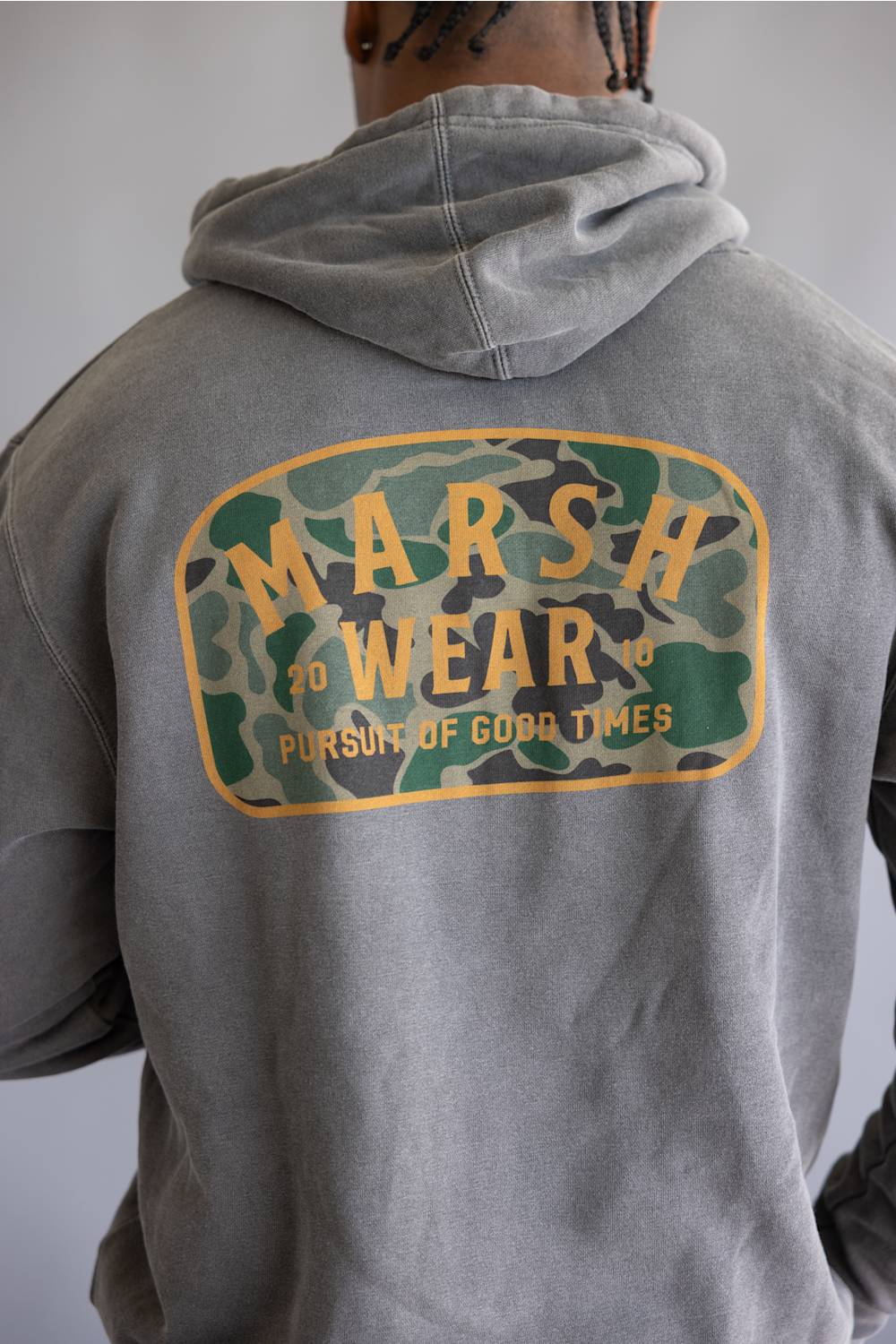 Marsh Wear Alton Camo Hoodie for Men in Black