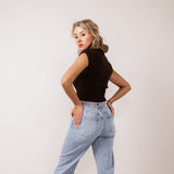 Mica High Wash Clean Wide Leg Jeans for Women