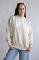 Midwest Chenille Patch Fleece Mock Neck for Women in Beige