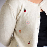 Miracle Embroidered Details Cardigan for Women in Cream