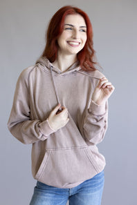  Mineral Wash Hoodie in Cedar 