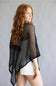 Off the Shoulder Poncho Top for Women in Black