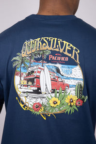 Quiksilver Pacifico Search For Beauty T-Shirt for Men in Navy