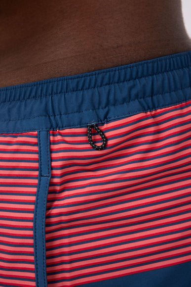 Quiksilver Surfsilk Tijuana Striped Volley 7” Shorts for Men in Navy