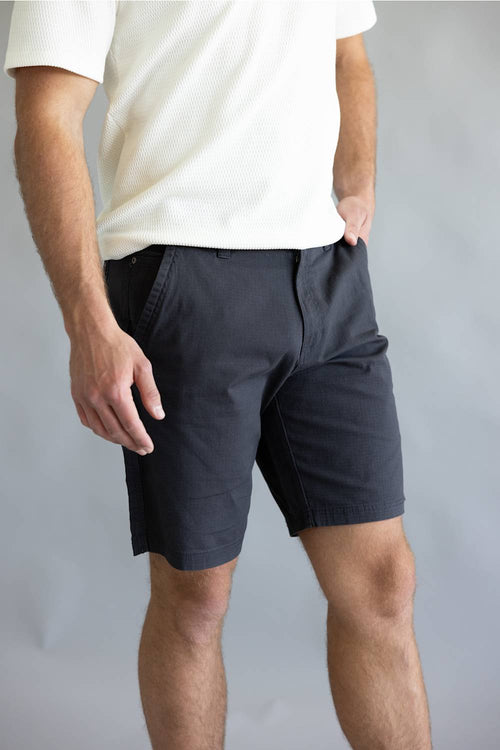 Weatherproof Vintage Ripstop Shorts for Men in Grey Shadow 