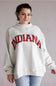 Reversible Indiana Mock Neck Sweatshirt for Women in Light Heather