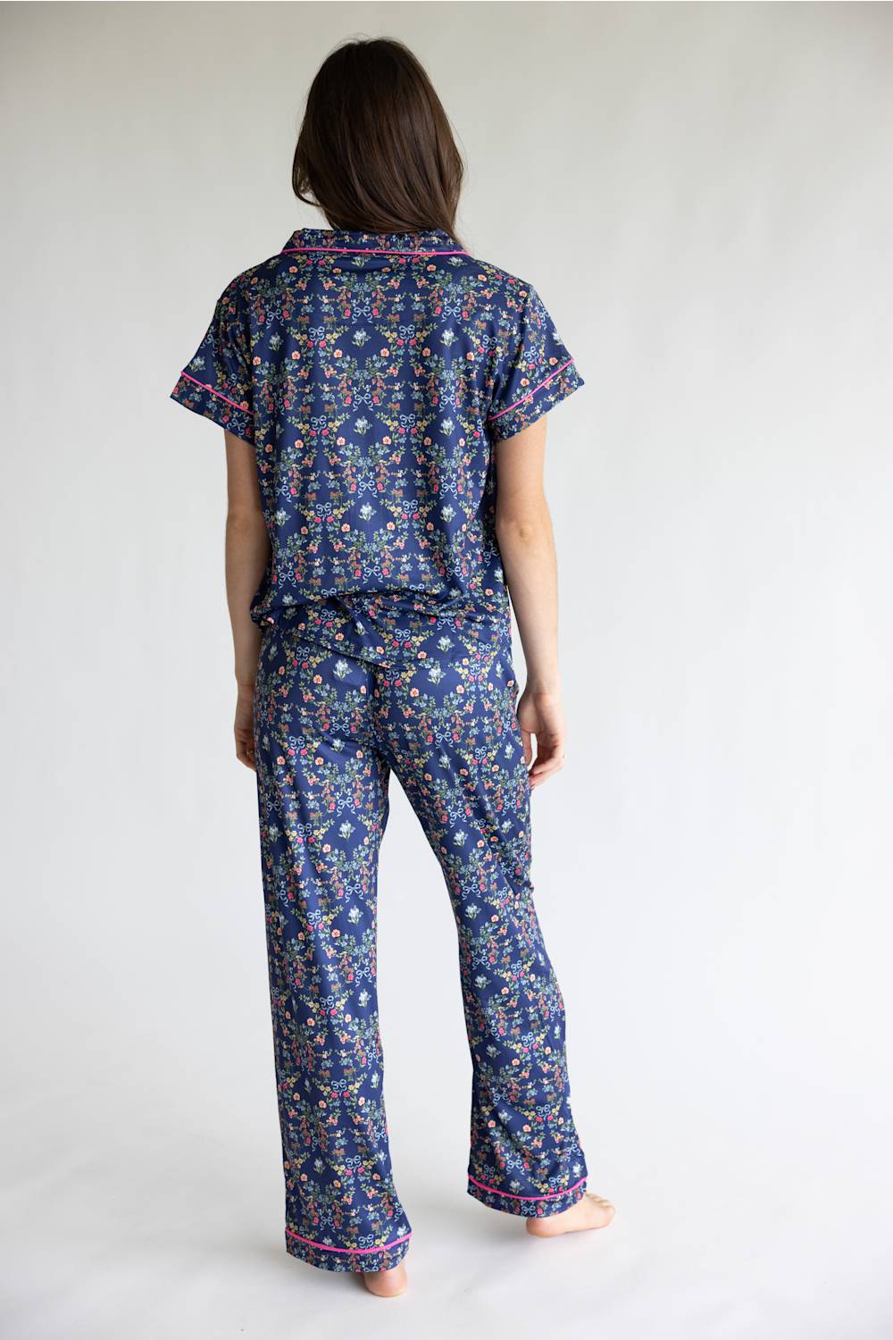 Simply Southern Everyday Simply Soft Pajama Set for Women in Ribbon Flower