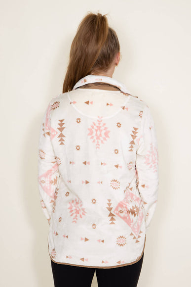 Simply Southern Mock Neck Zip Pullover for Women in Cream
