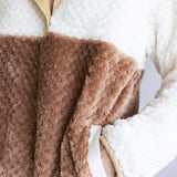Simply Southern Simply Soft Color Block Pullover for Women in Umber Brown