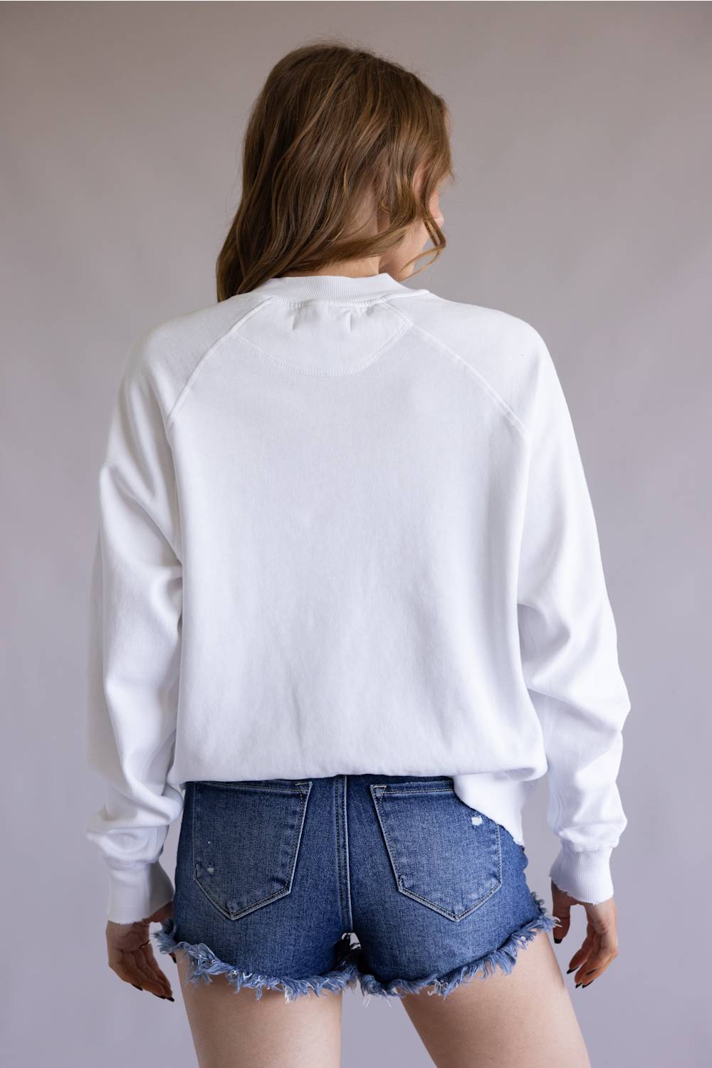 Simply Southern USA Summer Crewneck for Women in White