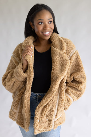 Teddy Jacket for Women in Brown