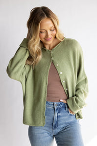 Things Between Piper Cardigan for Women in Sage