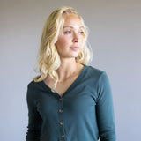 Thread & Supply Abby Shirt for Women in Dark Spruce | T4468SFRTS-DARKSPRUCE