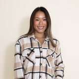 Thread & Supply Chandler Shacket for Women in Natural Plaid