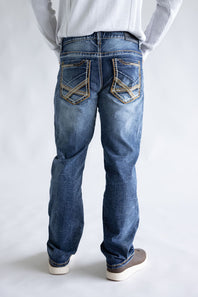 True Luck Dow Bootcut Stretch Jeans for Men