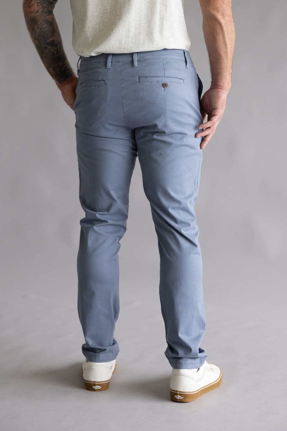 Weatherproof Vintage Leader Chino Pants for Men in River Blue