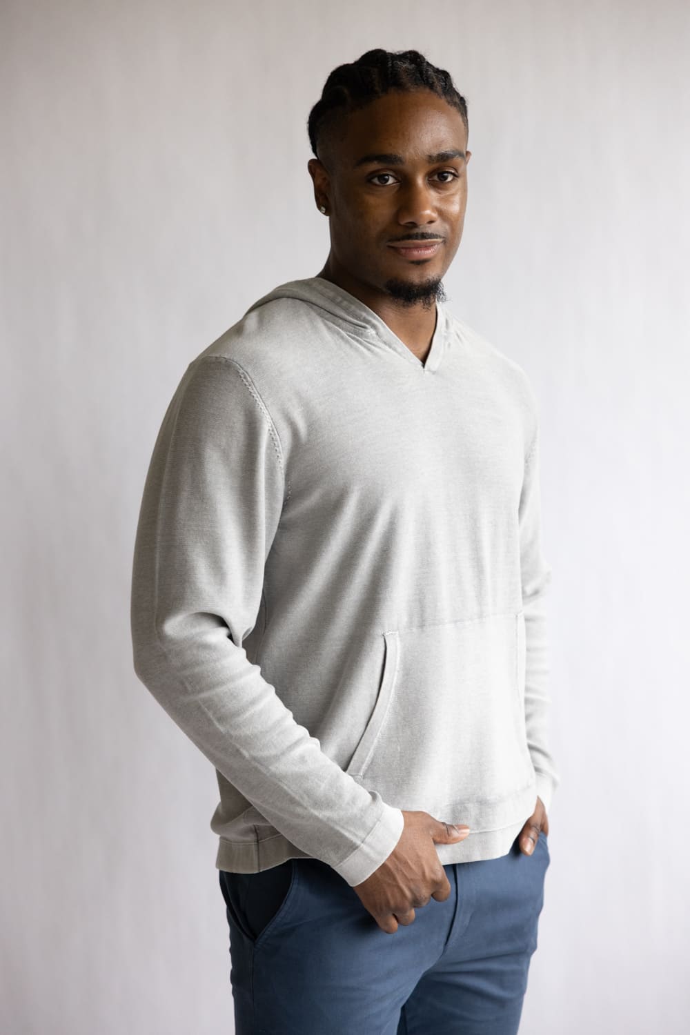 Weatherproof Vintage Stonewash Hoodie for Men in Ultimate Grey