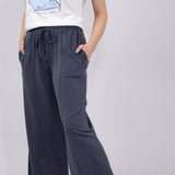 Wide Leg Lounge Pants for Women in Graphite