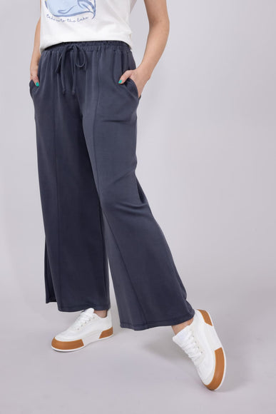 Wide Leg Lounge Pants for Women in Graphite