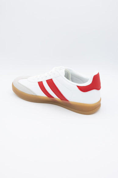 Deer Sneakers for Women in Red/White