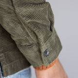 Union Corduroy Shacket for Men in Hunter Green