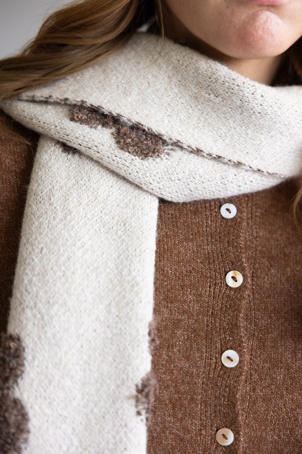 C.C. Daisy Scarf for Women in Heather Beige
