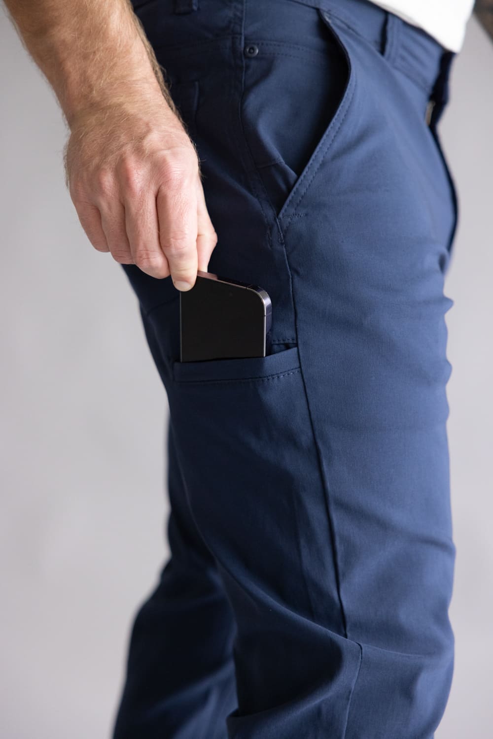 Weatherproof Vintage Faille Utility Pants for Men in Uniform Blue