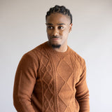 1897 Original Cable Crew Sweater for Men in Tortoise Shell