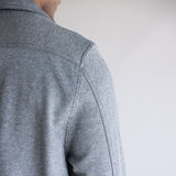 1897 Original Solid Knit Shacket for Men in Charcoal