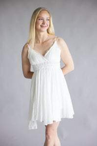 Natilee Slip Mini Dress for Women in White